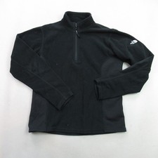 The North Face Women's Black Fleece Quarter Zip Pullover Sweater Size M/M