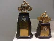 Antique AMA American Motorcycle Association Trophies 1947-48  W/Provenance -LOOK