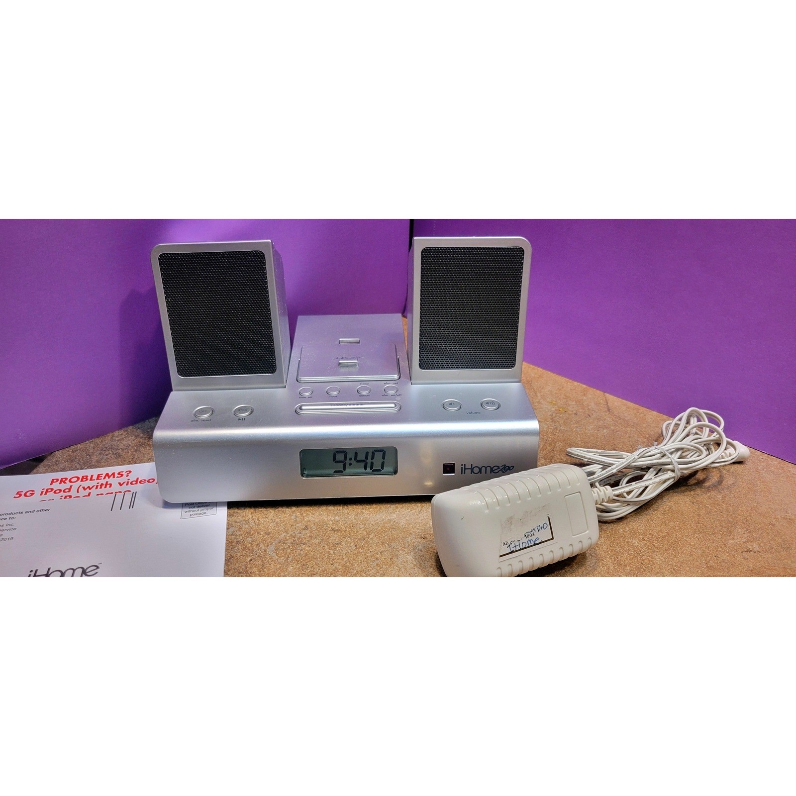 i Home 2 Go i H 26 S Portable i Pod Docking Station Alarm Clock Radio Silver Pop up photo i Home 2 Go i H 26 S Portable i Pod Docking Station Alarm Clock Radio Silver Pop up featured image