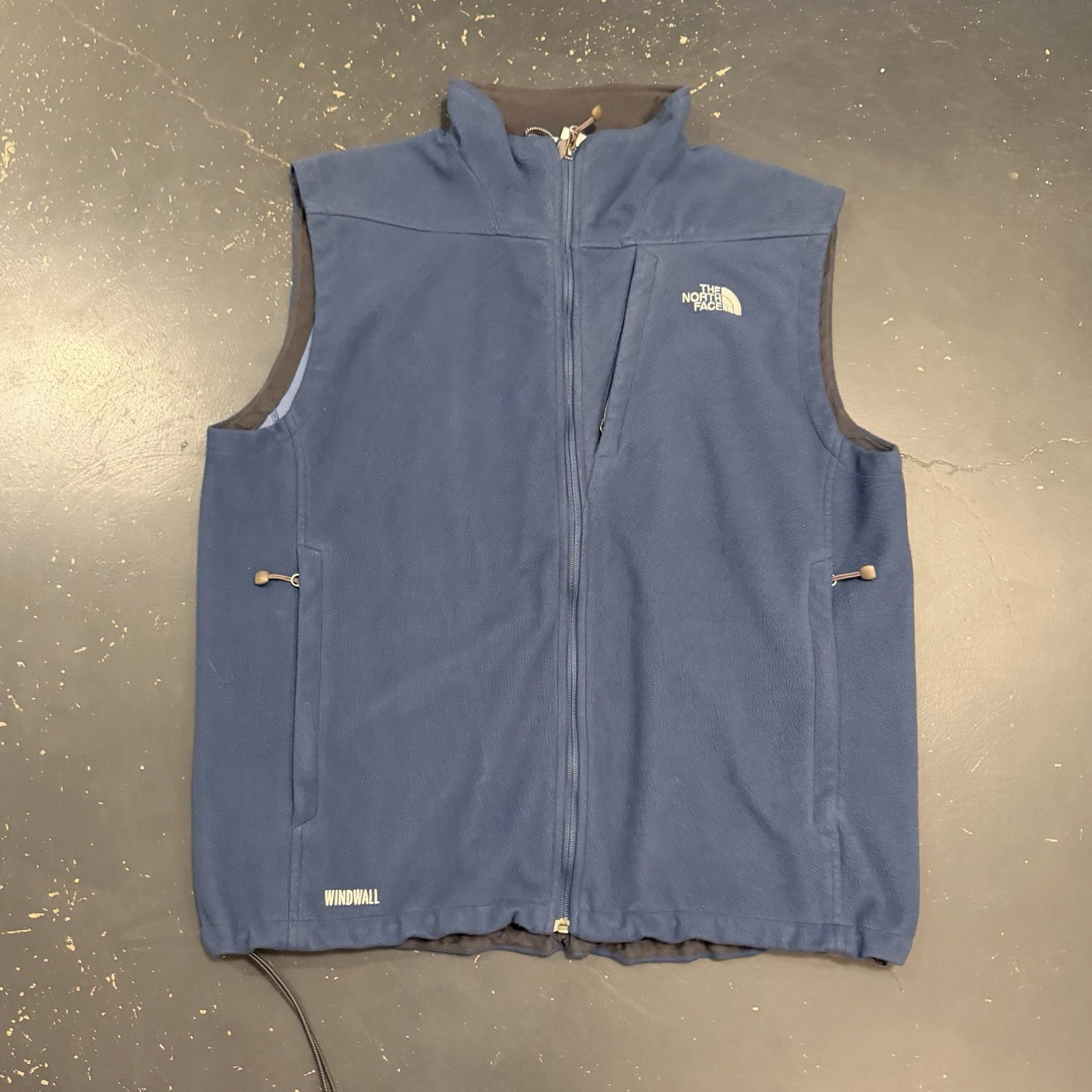 North Face Vest Mens XL Blue Fleece Windwall Full Zip hiking Outdoors
Opens in a new window or tab