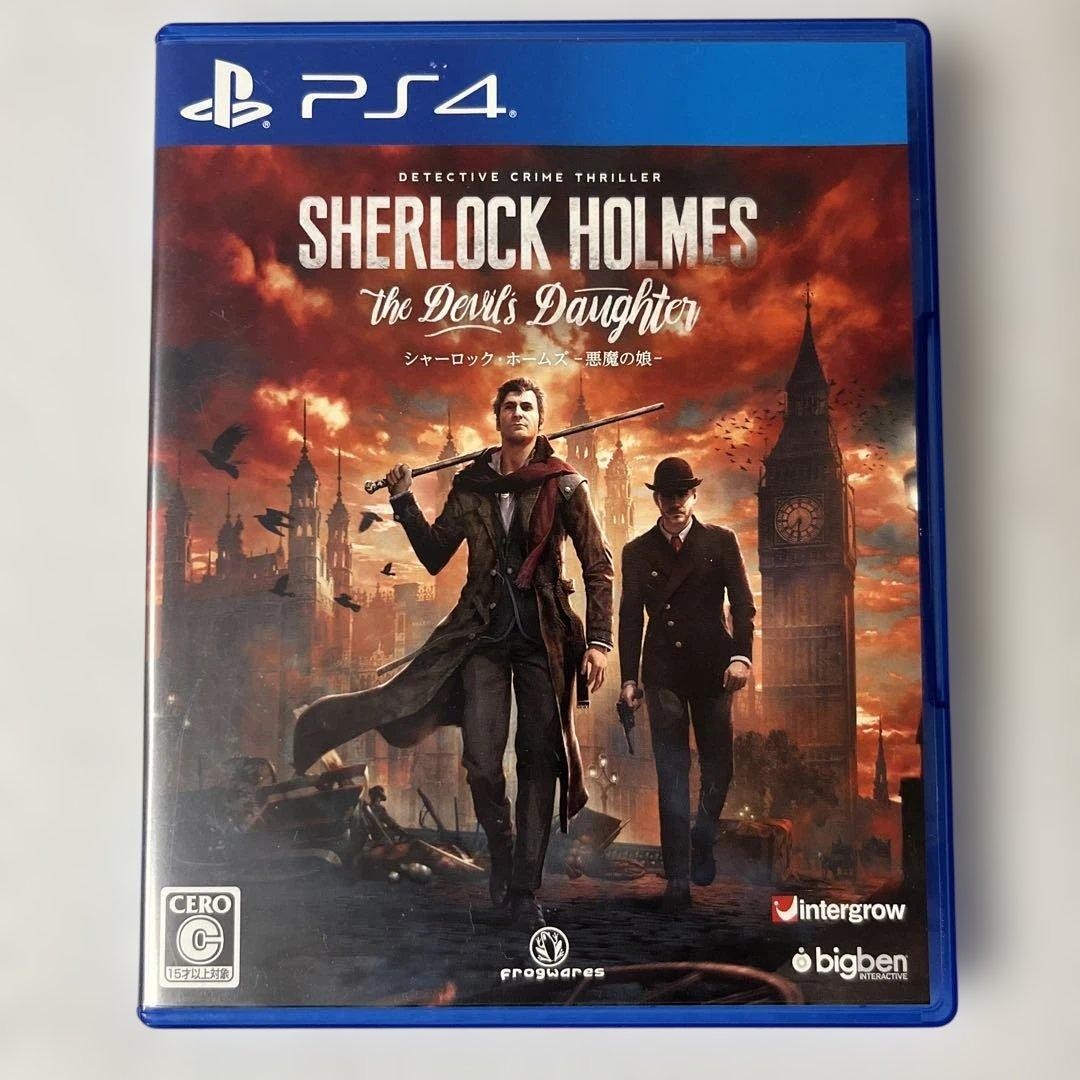 Sherlock Holmes Devils Daughter Sony PS4 Tested and Working Japan ver Used Case