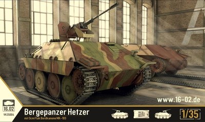 Custom Scale 16.02 VK35004 1/35 Scale German Bergehetzer with 3cmFlak 38