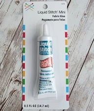 Prym Liquid Stitch Fabric Glue 0.5 fl oz • Permanent No-Sew Fabric Adhesive 
