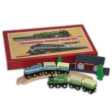 New - Perisphere  Trylon Traditional Wooden Train Set - Ages 6  1 players