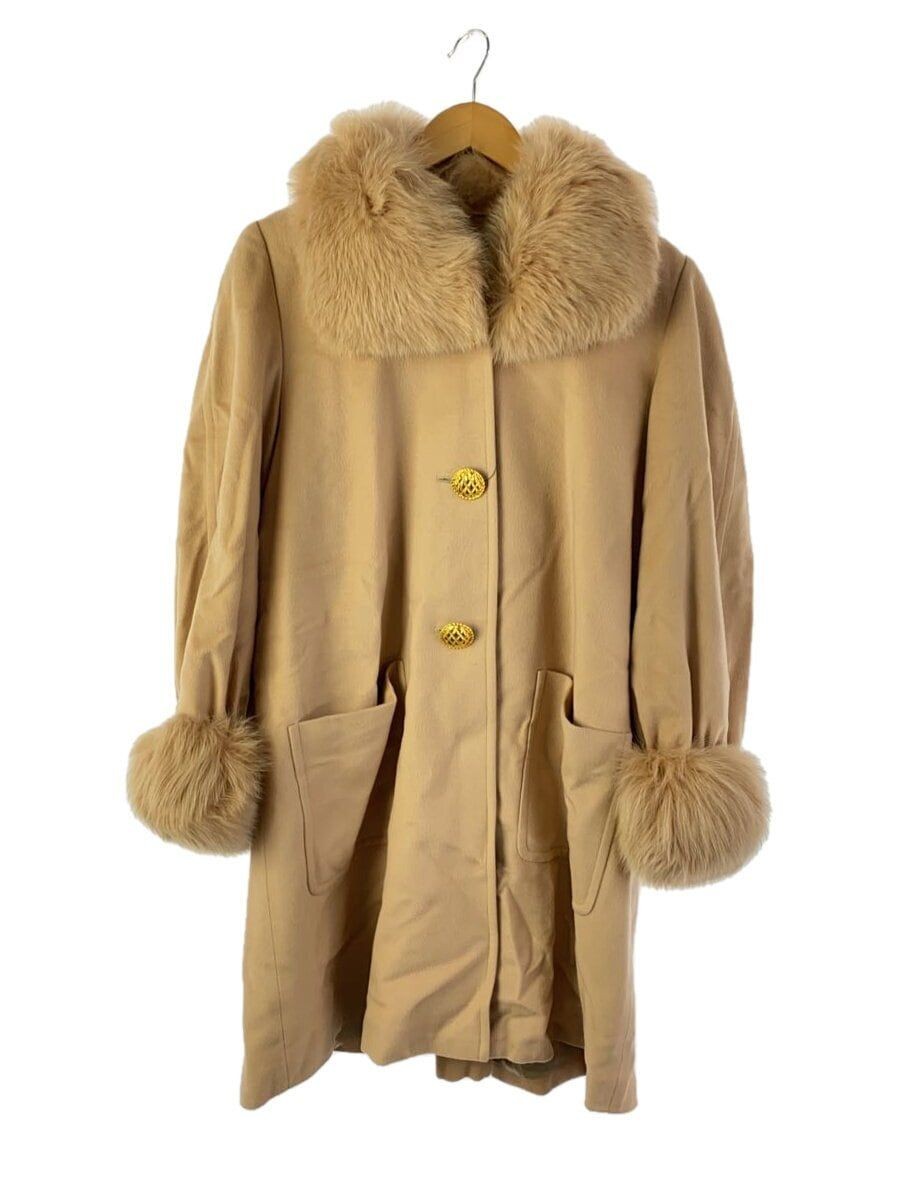 FOXEY ALTRA PELLICCIA DI VOLPE CAPPOTTO FREE LANA BEIGE