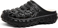Women'S and Men'S Winter Warm Slippers with Fleece Lining Breathable Clogs Garde
