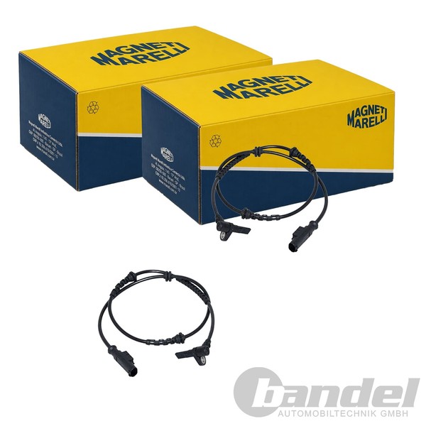 2X Magneti Marelli ABS-SENSOR Raddrehzahl Vorne Passend FüR Abarth Grande Punto-image