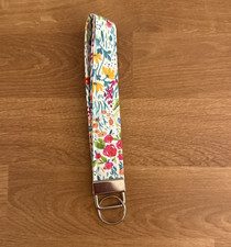 Floral Multicolor Wristlet Key Fob Key Chain Handmade 6 Accessory