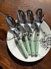 Vintage Stainless Steel Mardi Gras-lt.green F...