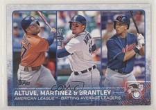 2015 Topps League Leaders Jose Altuve Victor Martinez Michael Brantley #2 0c7g