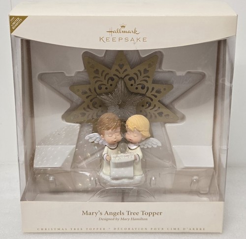 Hallmark 2006 Mary’s ANGELS Weihnachtsbaumspitze Stille Nacht Stern Neu in Box