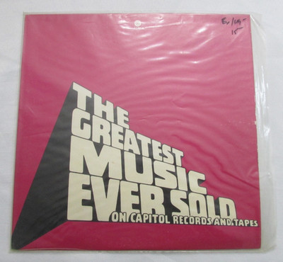 THE GREATEST MUSIC EVER SOLD ON CAPITOL RECORDS AND TAPES EX/VG VINYL LP L28
