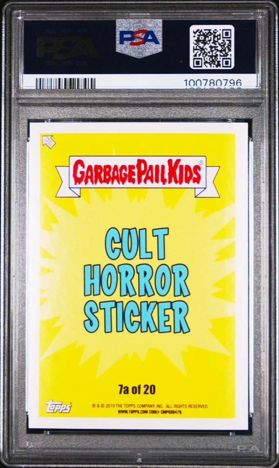 2019 Garbage Pail Kids Revenge of Horror-ible RAOUL-IES 7a PSA 10 GEM Ghoulies - Image 2 of 2