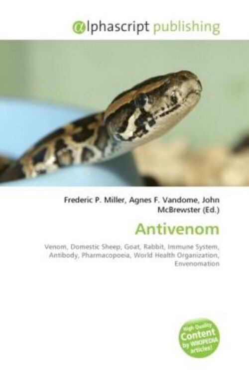 Frederic P. Miller (u. A.) | Antivenom | Taschenbuch | Englisch