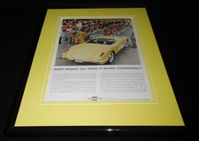 1959 Corvette V8 11x14 Framed Original Vintage Advertisement