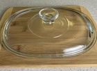 Vintage Pyrex Glass Replacement Lid for Corningware Oval French White F12C