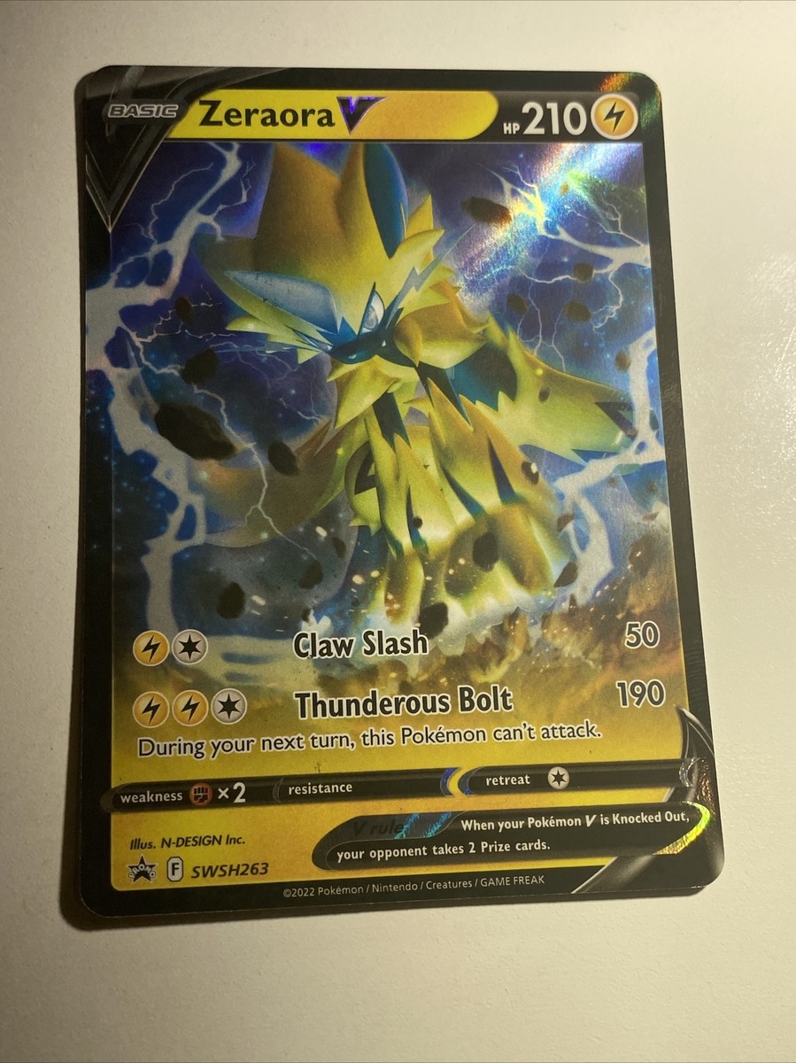 Pokemon TCG Zeraora V SWSH263 VMax SWSH264 VStar SWSH265 Premium