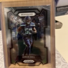 2023 Panini Prizm Derrick Hall #388 Rookie Card. rookie card picture