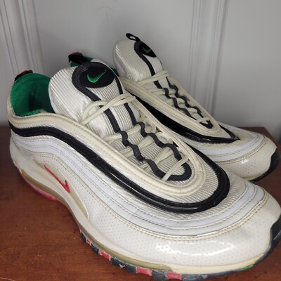 Nike Air Max 97 Mens Shoes Sneaker Size 11 White Red Black