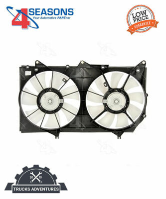 Four Seasons Dual Radiator and Condenser Fan Assembly,Engine Cooling Fan
