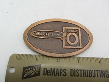 Vintage Rare 1/1 Trial Buckle First Blank Butler Oswalt Feed Mixer Belt Buckle