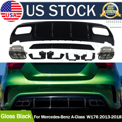 MERCEDES A CLASS W176 12-15 &15-18 REAR DIFFUSER TYPE A45 AMG II