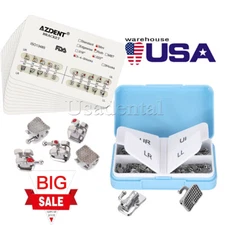 Roth 0.022 Dental Mini Hook345 Brackets/Bondable 1st Molar N-Conv Buccal Tube AZ