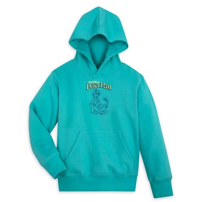 NWT Disney Store Peter Pan Hooded EMBROIDERED Sweatshirt FOR KIDS SZ 5/6