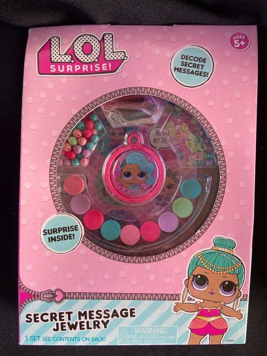 selling different LOL Surprise items, this post: Secret Message Jewelry Kit