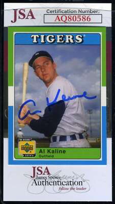 Al Kaline JSA Signed 2001 Upper Deck Decade 1970's Autograph