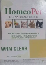 HomeoPet WRM Clear Drops - 15ml