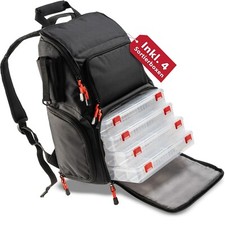 Paradox Fishing Angelrucksack mit Boxen I Ang...