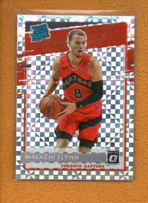 Malachi Flynn 2020-21 Donruss Optic BK Rated Rookie Checkerboard Prizm RC #179