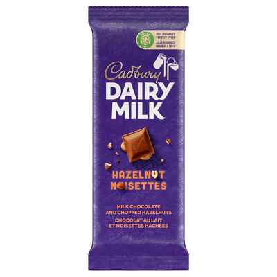 6 X Cadbury Dairy Milk Hazelnut Chocolate Candy Bar 100g Each 