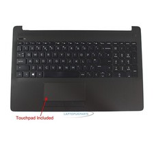 Image of Fits For HP NoteBook 15-DB Series M04975-031 Palmrest Keyboard UK With Touchpad