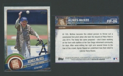 2015 Topps First Pitch Agnes McKee #FP-06 NM-MT