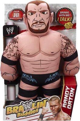 WWE Brawlin Buddies Randy Orton New Talking 16'' Soft Plush Doll 2012