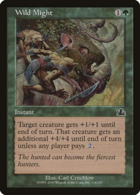 Magic the Gathering (mtg): PCY: Wild Might  (x 4)