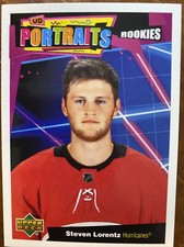 20-21 UD Series 2 Hockey Rookie Portraits P-56 Steven Lorentz