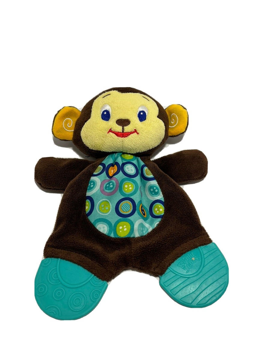 Bright Starts Monkey Teether and Crinkle Belly Pre-owned