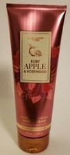 BATH  BODY WORKS RUBY APPLE  ROSEWOOD ULTIMATE HYDRATION BODY CREAM 8 OZ