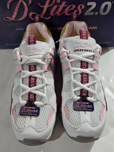Womens Skechers D'Lites 2.0 Air Cooled Size 8 Wild Summer Memory Foam NEW - Picture 2 of 6