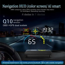Head Up Display Projector Car Sync Speedometer Universal Hud Gps Navigation Obd