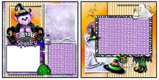 Sweet And Spooky- PRINTED Scrapbook Pages - OliviasPieces