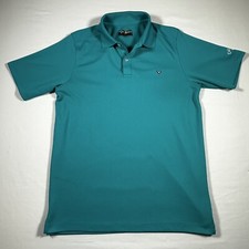 Callaway Opti Dri Golf Polo Shirt Men's Medium Short Sleeve Button Blue Outdoors
