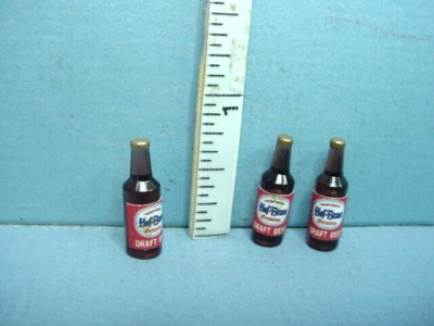 Miniature Hofbrau Beer (3) #53924 Solid Acrylic 1/12th Scale