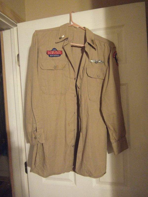 Civil Air Patrol Wyoming Wing FL Auxiliary  Shirt Patches & sterling wings