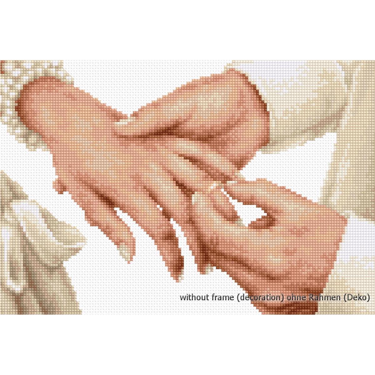 Luca-S counted Cross Stitch kit ""Forever"", 20,5x13,5cm, DIY