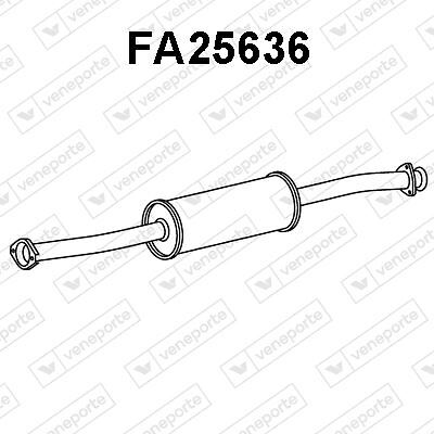 Silencieux avant pour Citroën Jumper 1.9 D et Ducato 2.8 D | Échappement acier