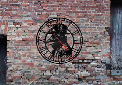 Uhr Wanduhr Steampunk Steam Punk Maske Bild Deko Bär Kunst Gothic Wandschmuck
